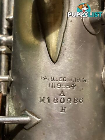 C.C. Conn Ltd vintage saxophone - about 1924 - in original case.