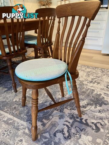 TEAK DINING TABLE and 8 matching chairs