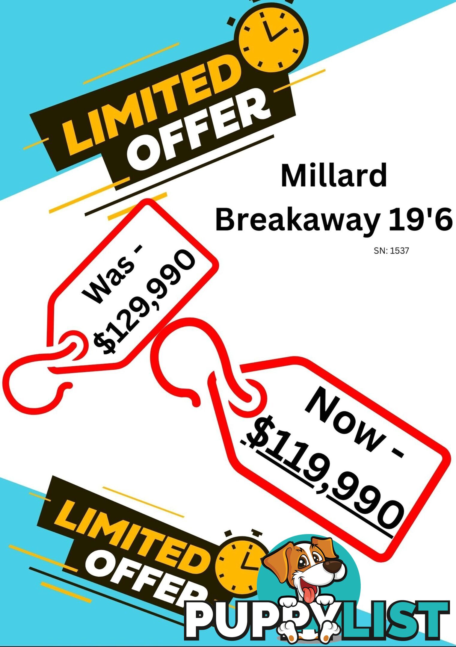 2023 MILLARD BREAKAWAY CARAVAN 19'6