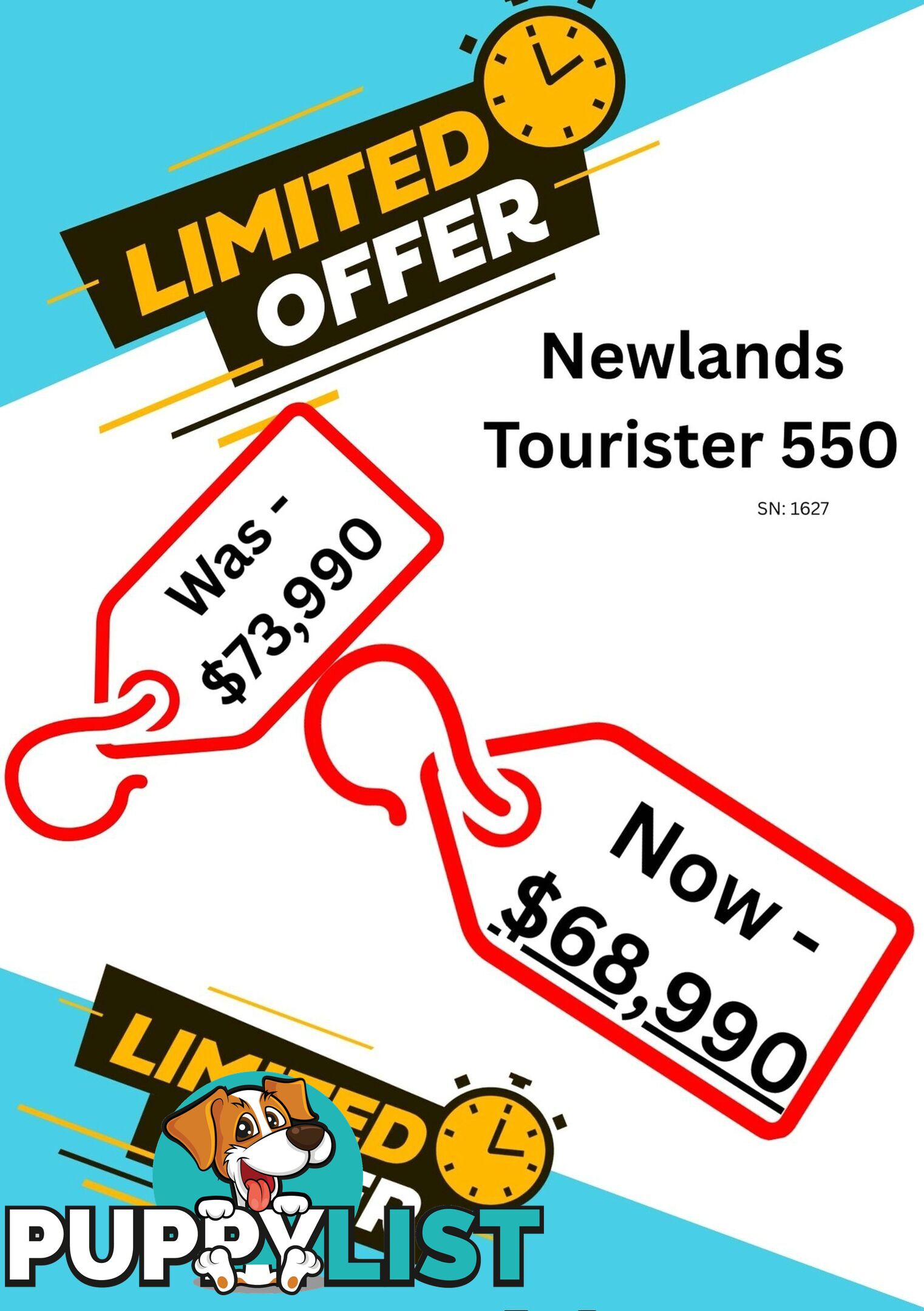 2024 NEWLANDS TOURISTER CARAVAN 550