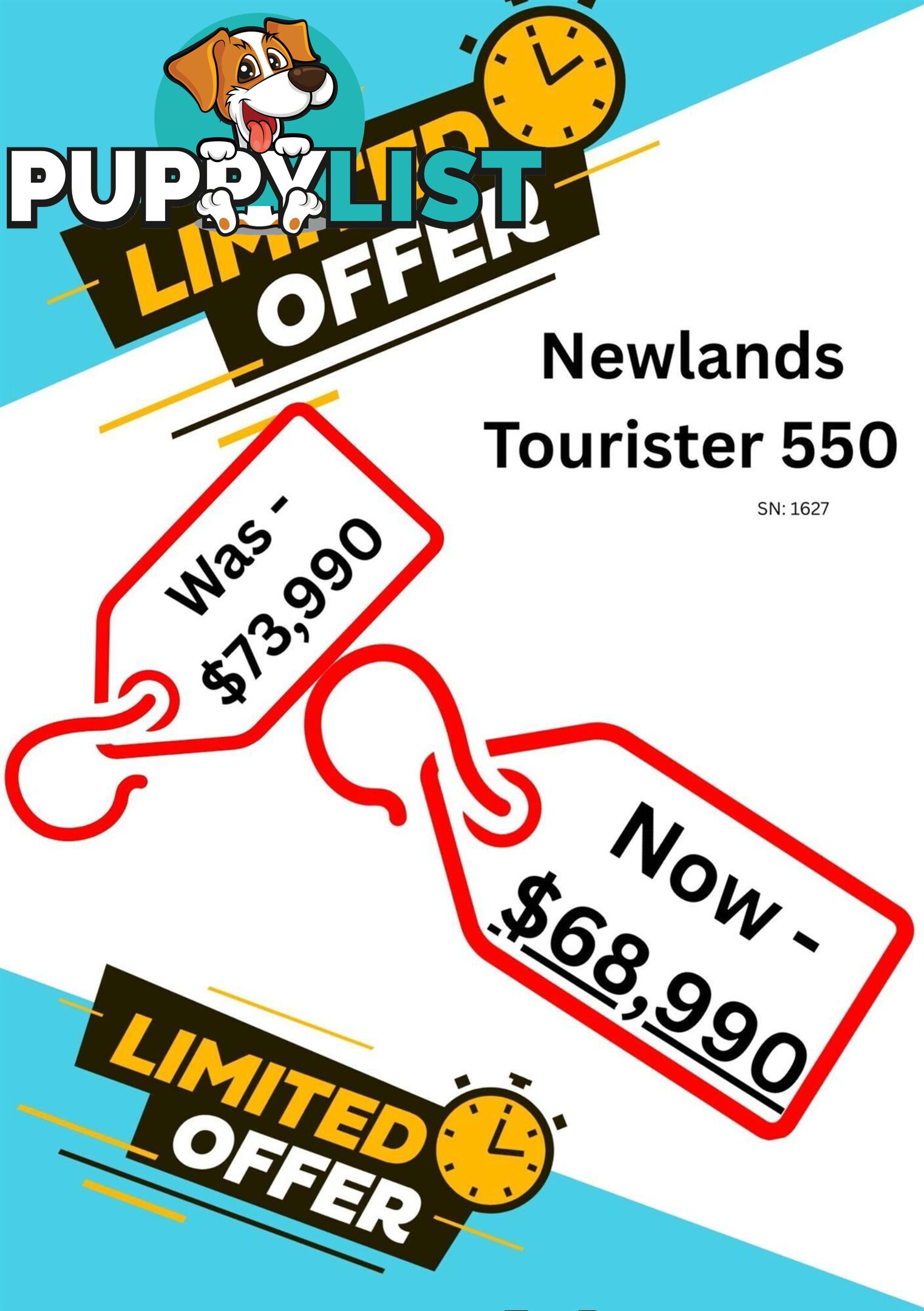 2024 NEWLANDS TOURISTER CARAVAN 550
