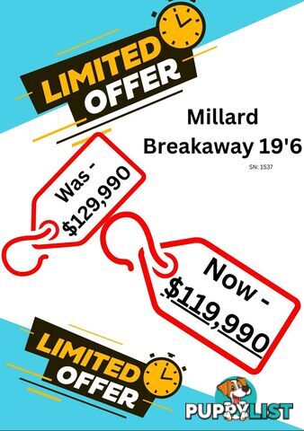 2023 MILLARD BREAKAWAY CARAVAN 19'6
