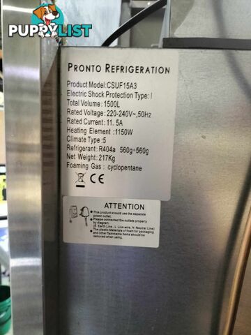 PRICED 2 SELL TODAY!!! BARGAIN Pronto Stainless Steel 1500 LITRE Commercial Refrigerator