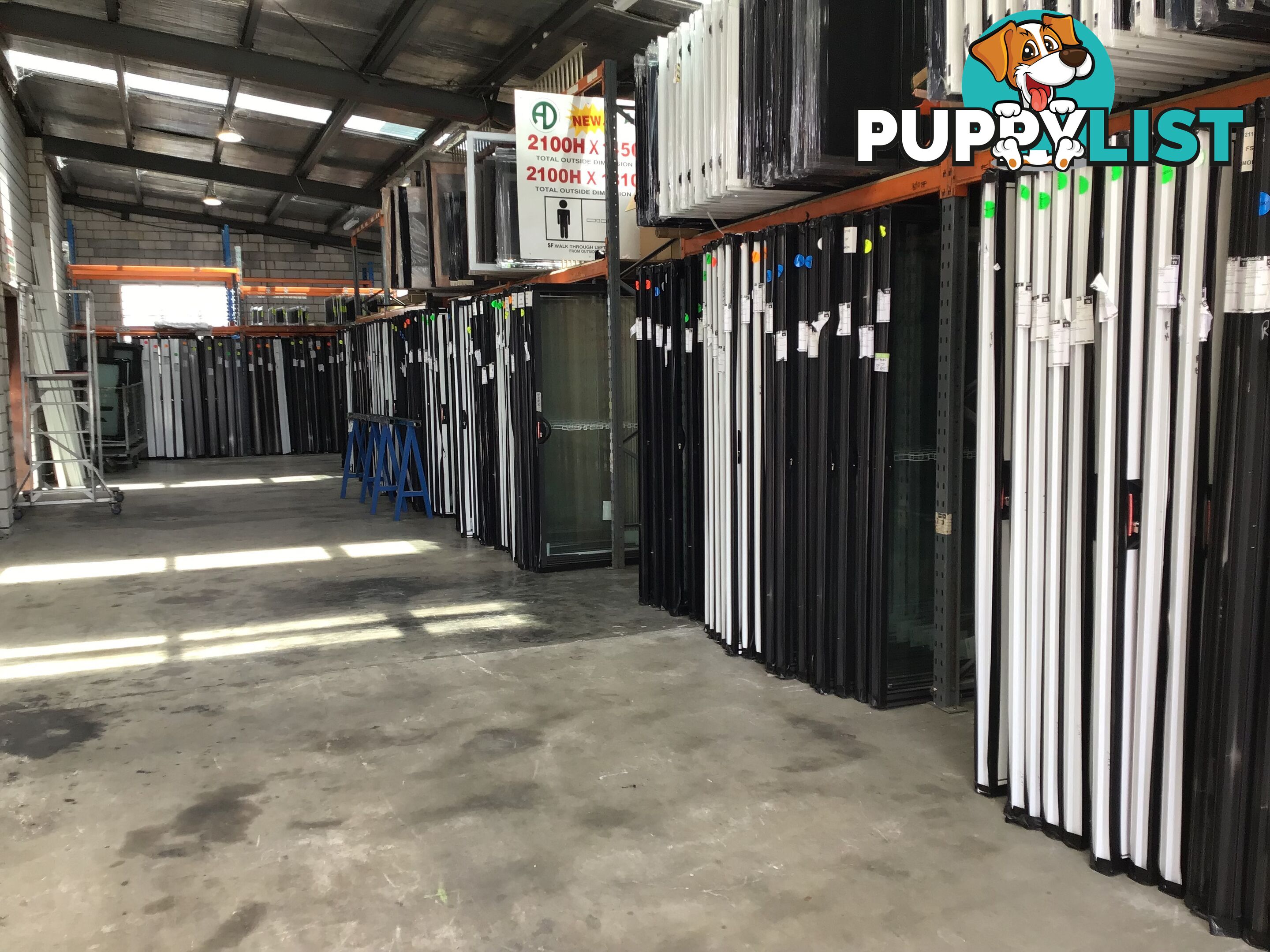 Australian made aluminium doors in stock now.