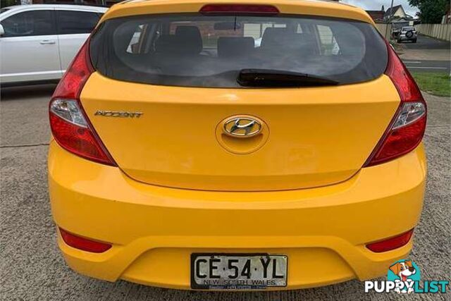 2015 HYUNDAI ACCENT ACTIVE RB3 HATCHBACK