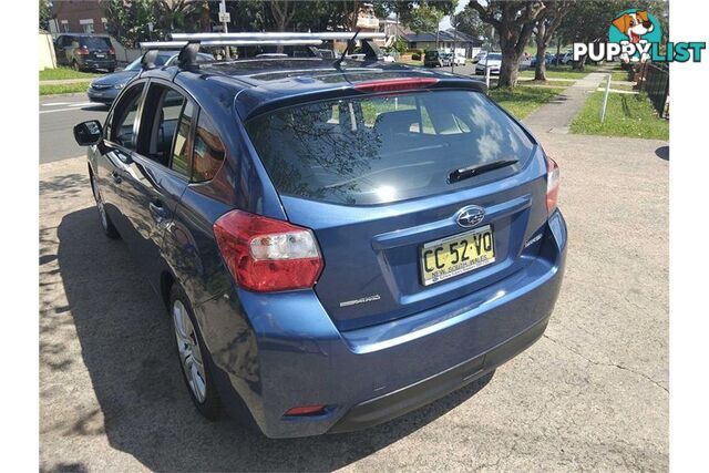 2012 SUBARU IMPREZA 2.0I G4 HATCHBACK