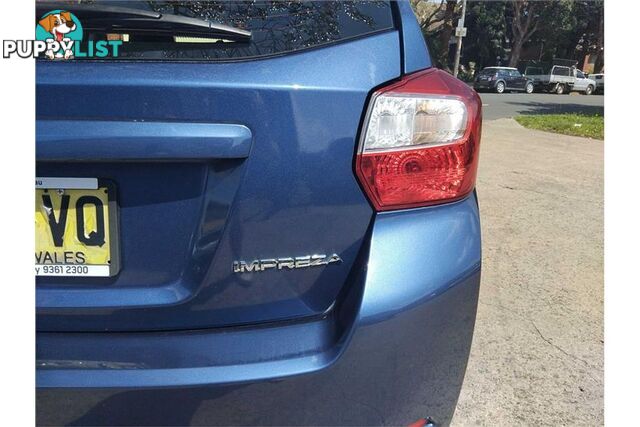 2012 SUBARU IMPREZA 2.0I G4 HATCHBACK