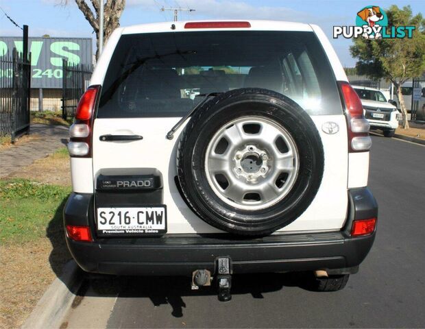 2008 TOYOTA LANDCRUISER PRADO GX (4X4) KDJ120R 07 UPGRADE SUV, 4 DOORS, 8 SEATS