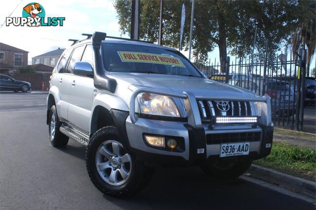 2008 TOYOTA LANDCRUISER PRADO GXL (4X4) KDJ120R 07 UPGRADE SUV, 4 DOORS, 8 SEATS