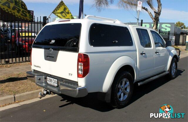 2013 NISSAN NAVARA ST (4X4) D40 MY12 UTE TRAY, 4 DOORS, 5 SEATS