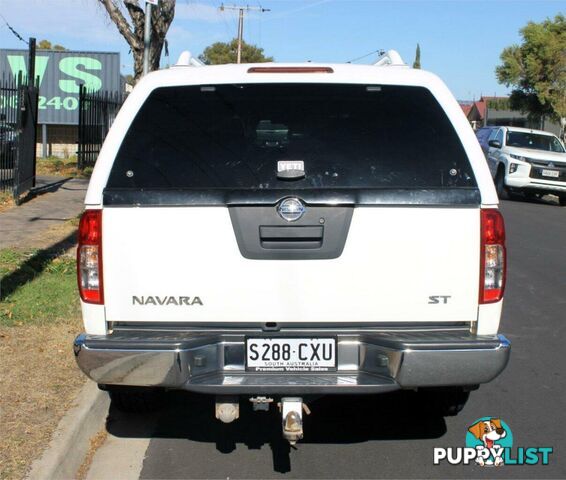 2013 NISSAN NAVARA ST (4X4) D40 MY12 UTE TRAY, 4 DOORS, 5 SEATS