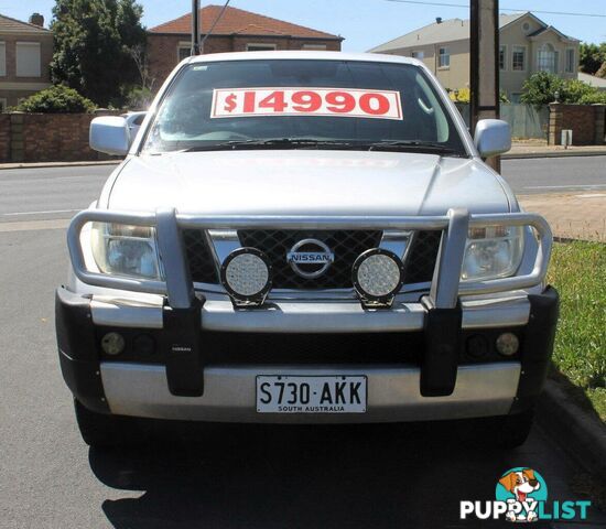 2010 NISSAN NAVARA ST (4X4) D40 UTE TRAY, 4 DOORS, 5 SEATS