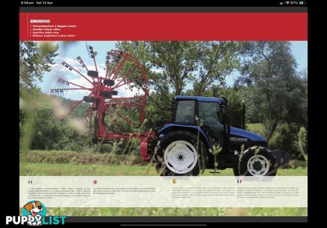 Enorossi ENO DUO 660 Rakes/Tedder Hay/Forage Equip