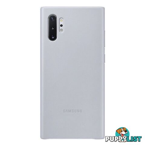 Samsung Galaxy Note 10+ Plus Leather Back Cover - Grey