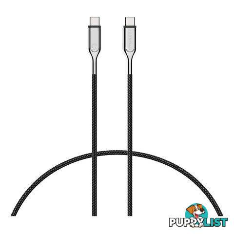 Cygnett Armoured USB 3.1 1m USB-C to USB-C Cable - Black