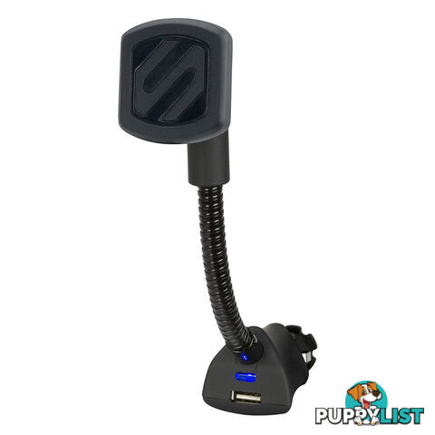 Scosche MagicMount 12V Power Magnetic Car Mount with USB Charger MAG12V