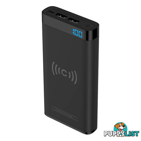 Cygnett ChargeUp Swift 10W 10000mAh Wireless Power Bank w/USB-A Port - Black