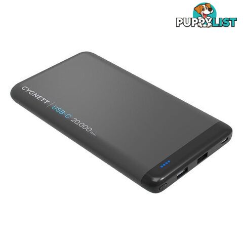 Cygnett ChargeUp Pro 20000mAh USB-C 63W Power Delivery Power Bank  - Black