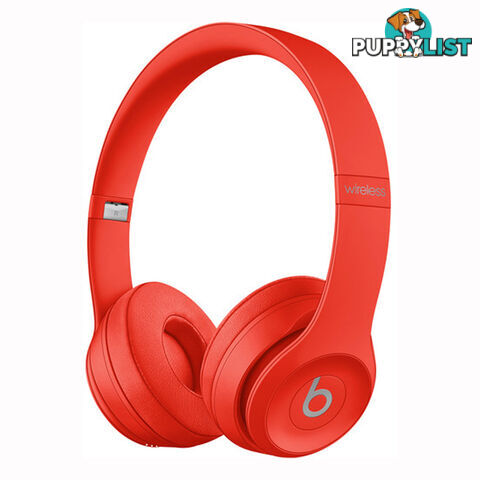 Beats Solo3 Bluetooth On-Ear Headphones - Red - MX472PA/A - Red - 190199312678