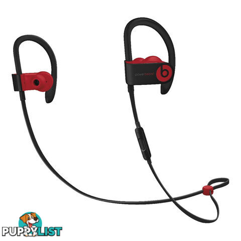 Beats Powerbeats 3 Wireless Earphones Decade Collection - Defiant Black / Red - MRQ92PA/A - Black - 190198755506