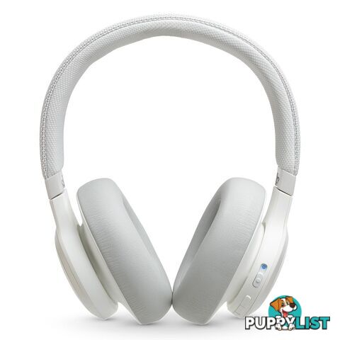 JBL Live 650BTNC Wireless Over-Ear Noise-Cancelling Headphones - White - JBLIVE650BTNC - White - 6925281940811