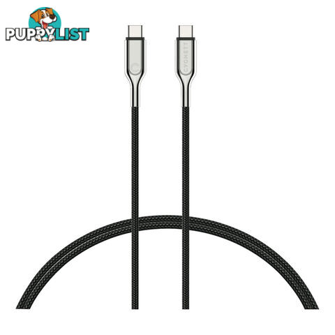 Cygnett Armoured USB 2.0 1m Braided USB-C to USB-C Cable - Black