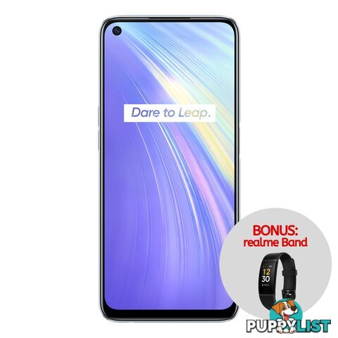 realme 6 (Dual Sim 4G, Bonus realme Band w/ Redemption) - Comet White - RMX2001WHITE - White - RM6WHT