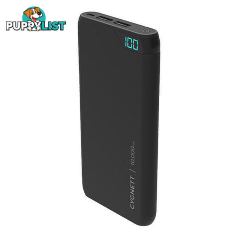 Cygnett ChargeUp Boost 10K 10000mAh 2.4A Power Bank - Black