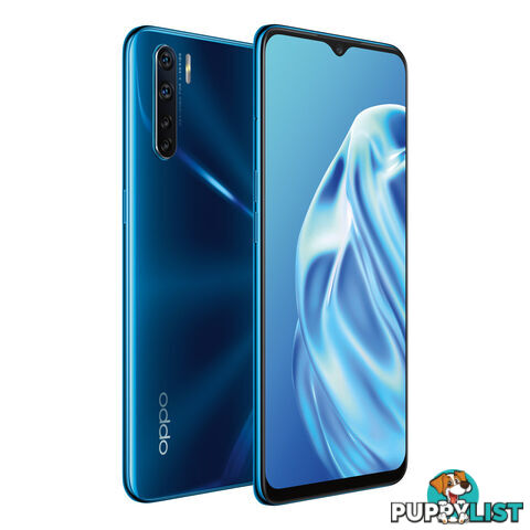 OPPO A91 (Dual SIM 4G, 48MP, 128GB/8GB) - Blazing Blue