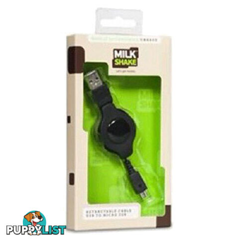 MilkShake Retractable Cable USB to Micro USB / Apple 30 Pin