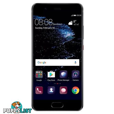 Huawei P10 (5.1", 20MP, 64GB/4GB Opt) - Black MPN: VTR-L09