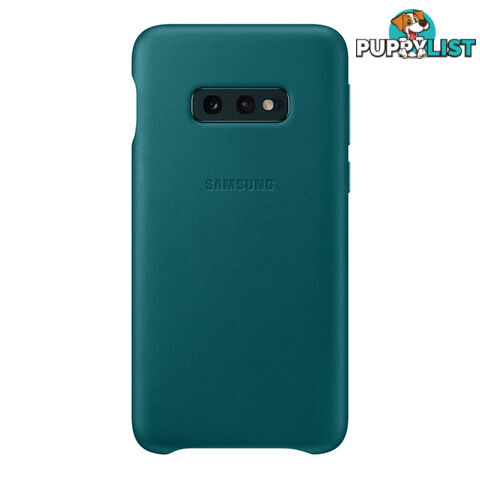 Samsung Galaxy S10e Leather Back Cover - Green