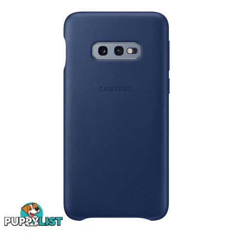 Samsung Galaxy S10e Leather Back Cover - Navy