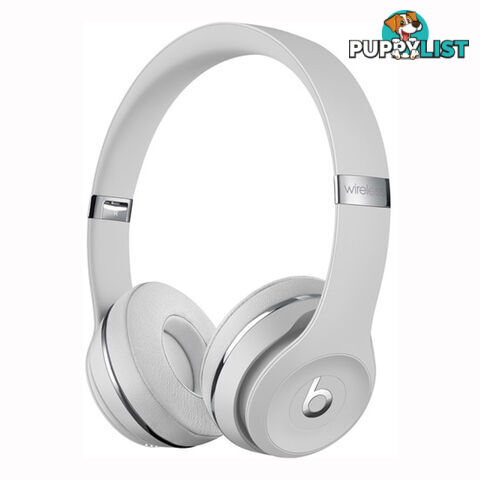 Beats Solo3 Bluetooth On-Ear Headphones - Satin Silver - MX452PA/A - Silver - 190199312555