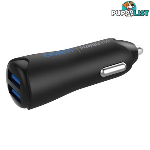 Cygnett PowerMini 4.8A Dual USB Car Charger - Black