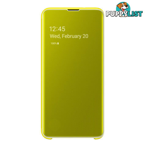 Samsung Galaxy S10e Clear View Cover - Yellow