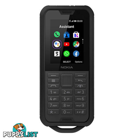 Nokia 800 Tough (4G/LTE, IP68, Keypad) - Black Steel - 16CNTB21A03 - Black - NOK800BLK