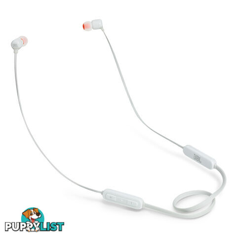 JBL Tune 110BT Wireless In-Ear Headphones with Remote Control - White - JBLT110BTWHT - White - 6925281928062