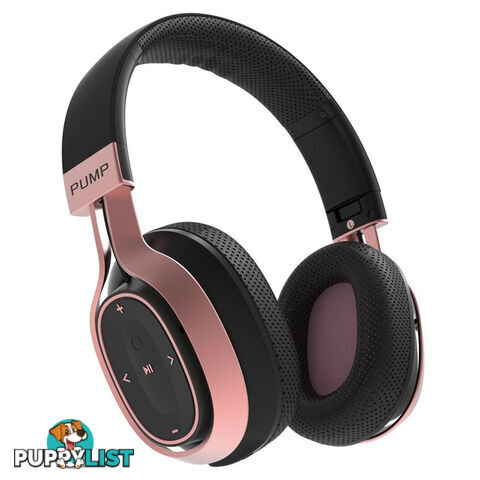 BlueAnt Pump Zone Wireless HD Audio Headphones - Rose Gold/Black - PUMP_ZONE_BR - Rose Gold - 878049003463