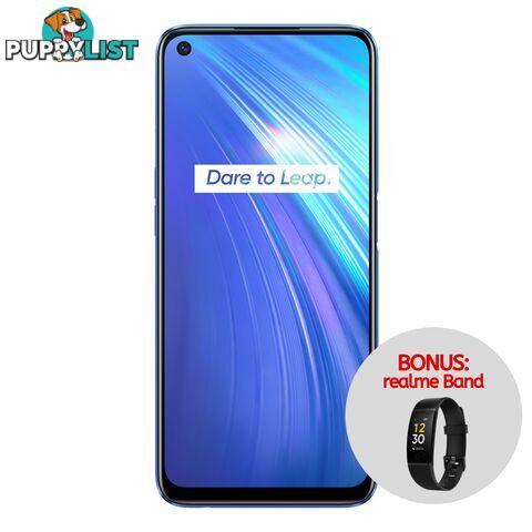 realme 6 (Dual Sim 4G, Bonus realme Band w/ Redemption) - Comet Blue - RMX2001BLUE - Blue - RM6BLU