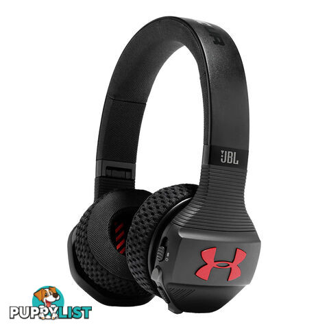 JBL Under Armour UA Sport Wireless Train On-Ear Headphones - Black / Red - UAONEARBTBKR - Black - 6925281938030