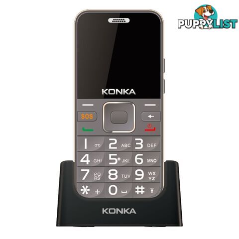 Konka U6 (3G, Keypad, 5MP) - Mocha Gold