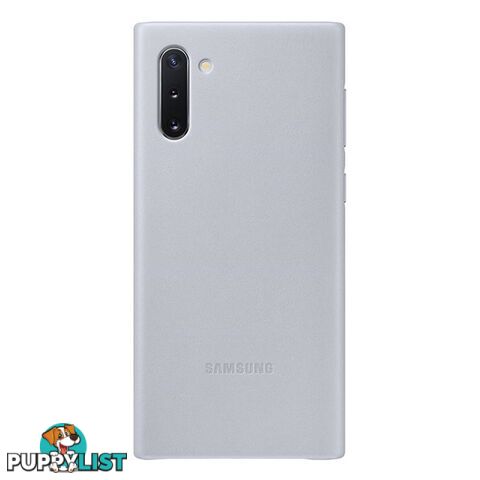 Samsung Galaxy Note 10 Leather Back Cover - Grey