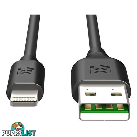 EFM 2m Flipper USB to Lightning Charge & Sync Cable - Black - EFPCAAE902BLA - Black - 9319655056609