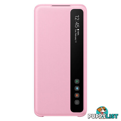 Samsung Galaxy S20 Clear View Cover - Pink