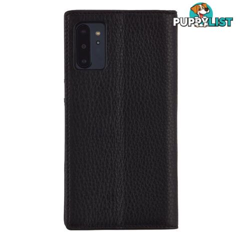 Case-Mate Leather Wallet Folio Case Samsung Note 10+ Plus - Black