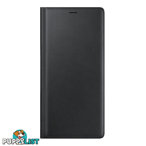 Samsung Galaxy Note 9 Leather Wallet Cover - Black