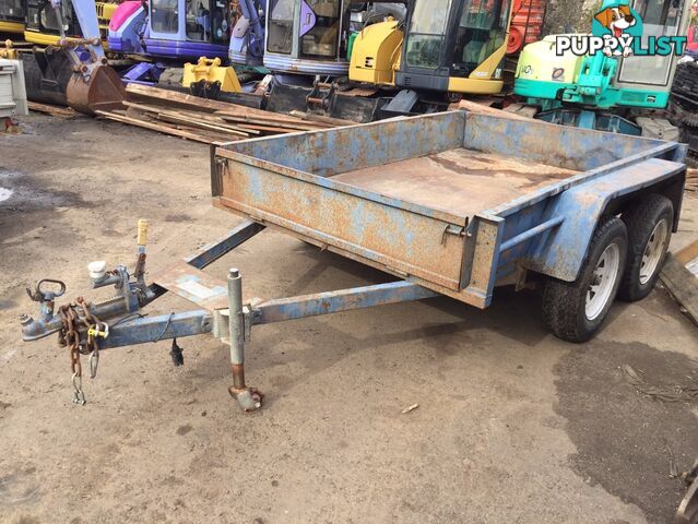 Tandem plant & box steel trailer