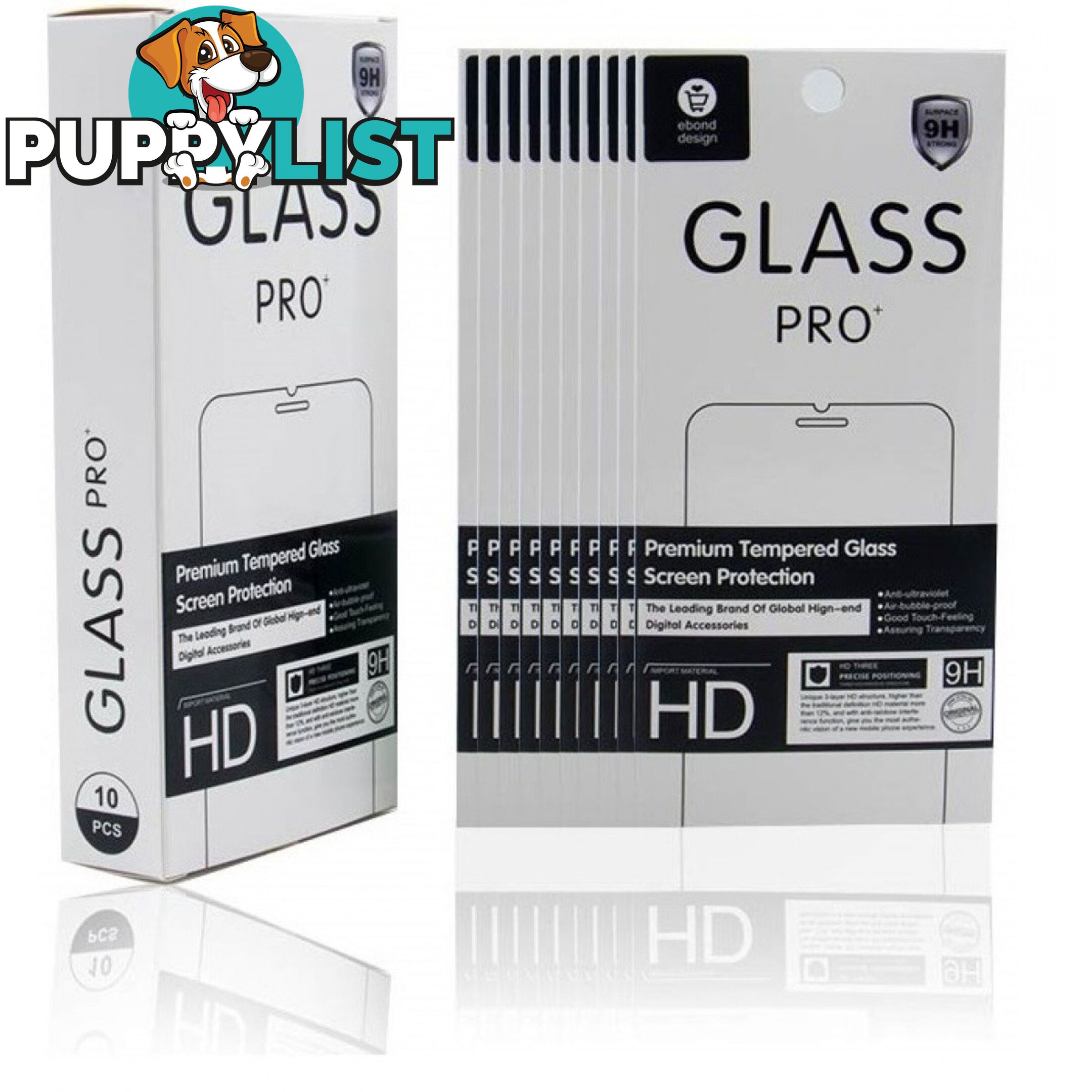 Glass Pro Premium Tempered Glass 10 Pack (BULK SAVINGS) - 29FE9A - Tempered Glass