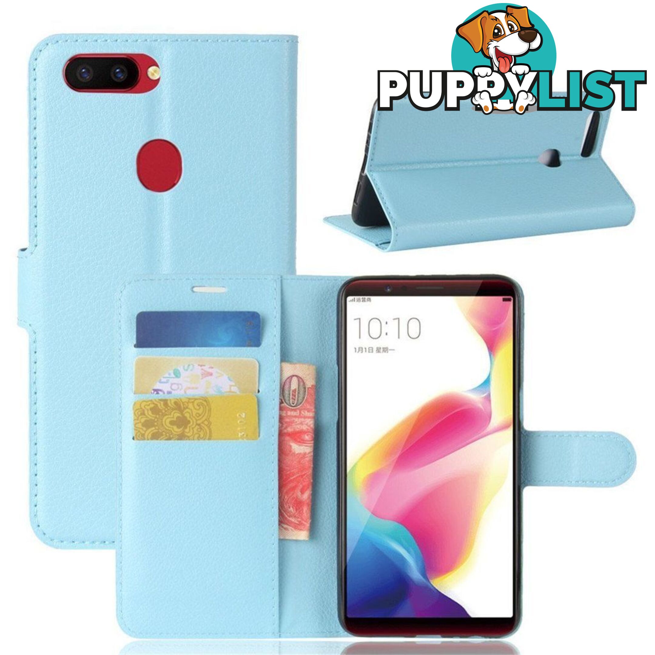 Oppo AX7 Wallet Style Case - 100294 - Cases